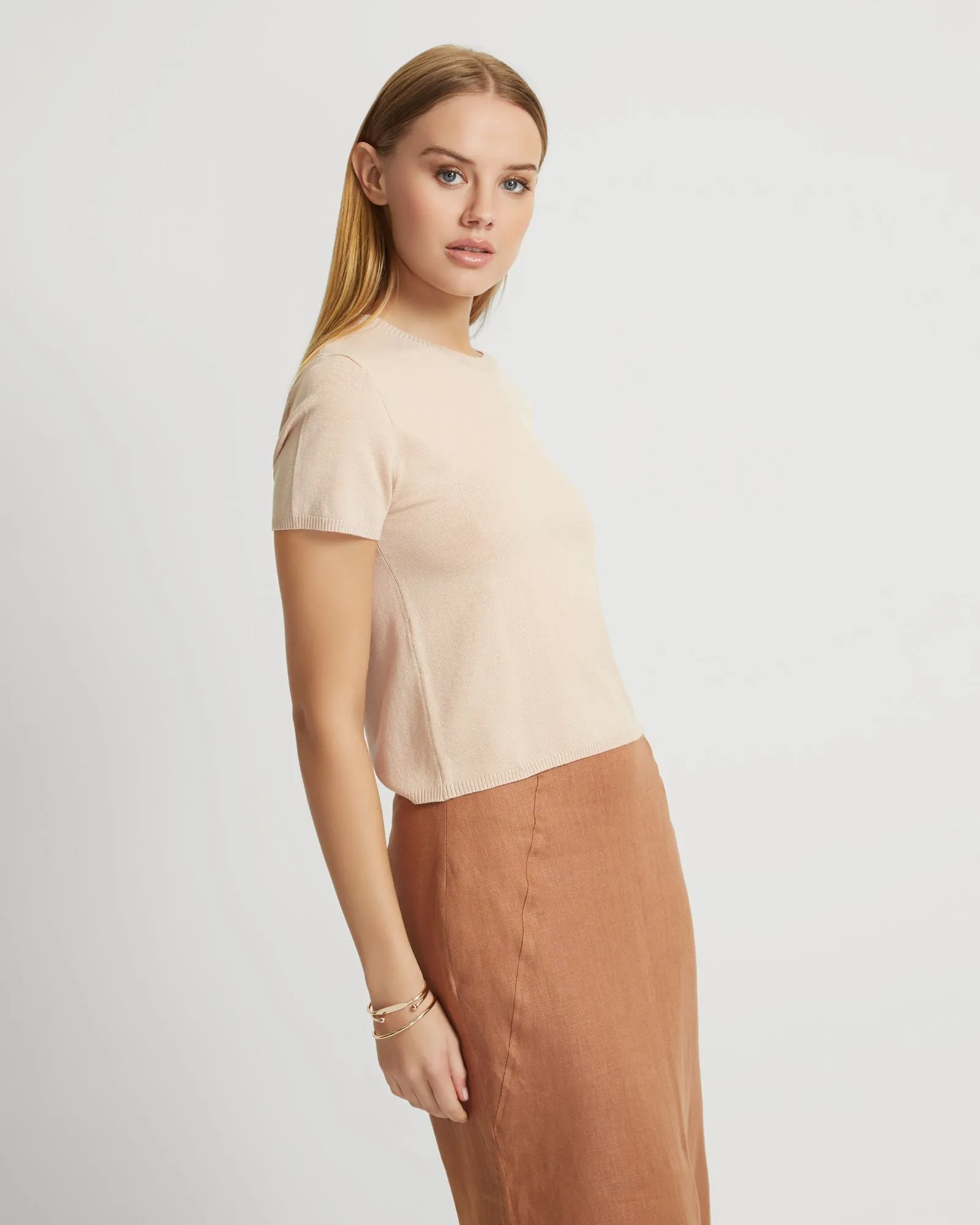 Olivia Crop Knit Top