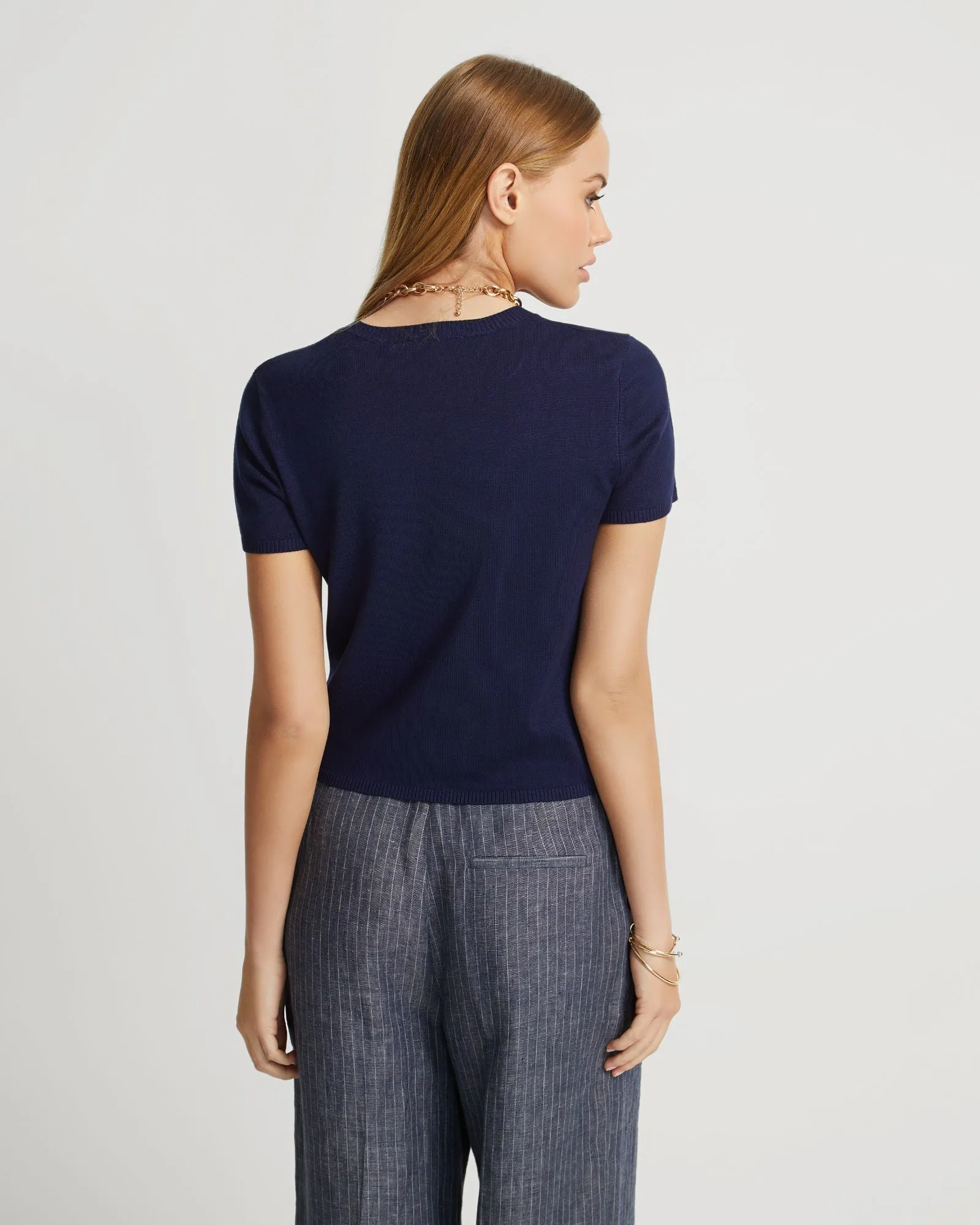 Olivia Crop Knit Top