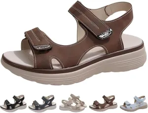 Orthopedic Sandals for Women Arch Support Dressy Comfortable Walking Sandals Soft Cushion Foam Sport Sandal Wide Width Dress Shoes Recovery Athletic Travel Summer Shoes