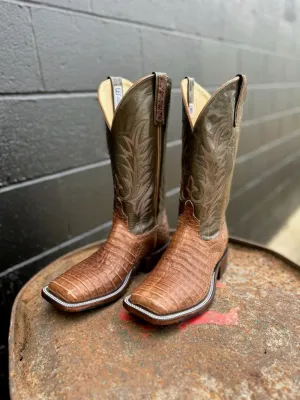 Patton's Anderson Bean Exclusive "The Harvey" Post Oak Caiman Boots