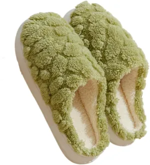 Premium Comfort Fleece Women's Fuzzy House Slippers Cute Indoor Soft Warm Kawaii Shoes Memory Foam Sole