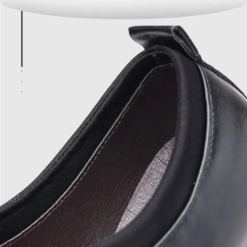Premium Leather Mens Classic SlipOn Oxford Shoes