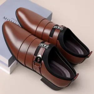 Premium Leather Mens Classic SlipOn Oxford Shoes