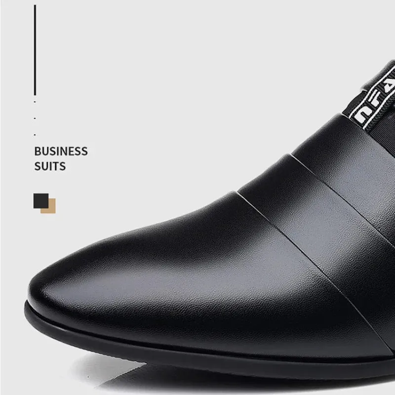 Premium Leather Mens Classic SlipOn Oxford Shoes