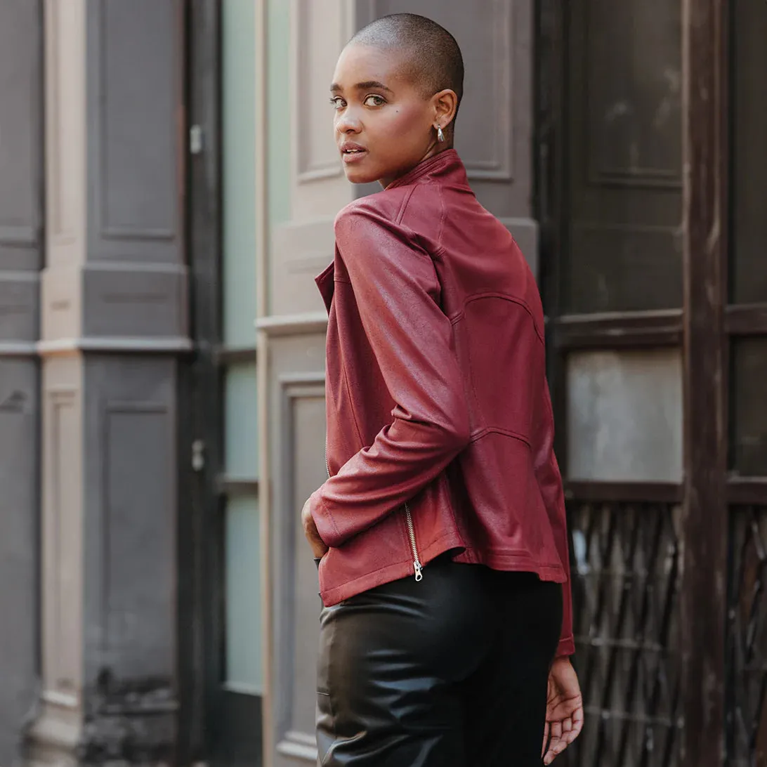 PREORDER-Classic Liquid Leather Jacket