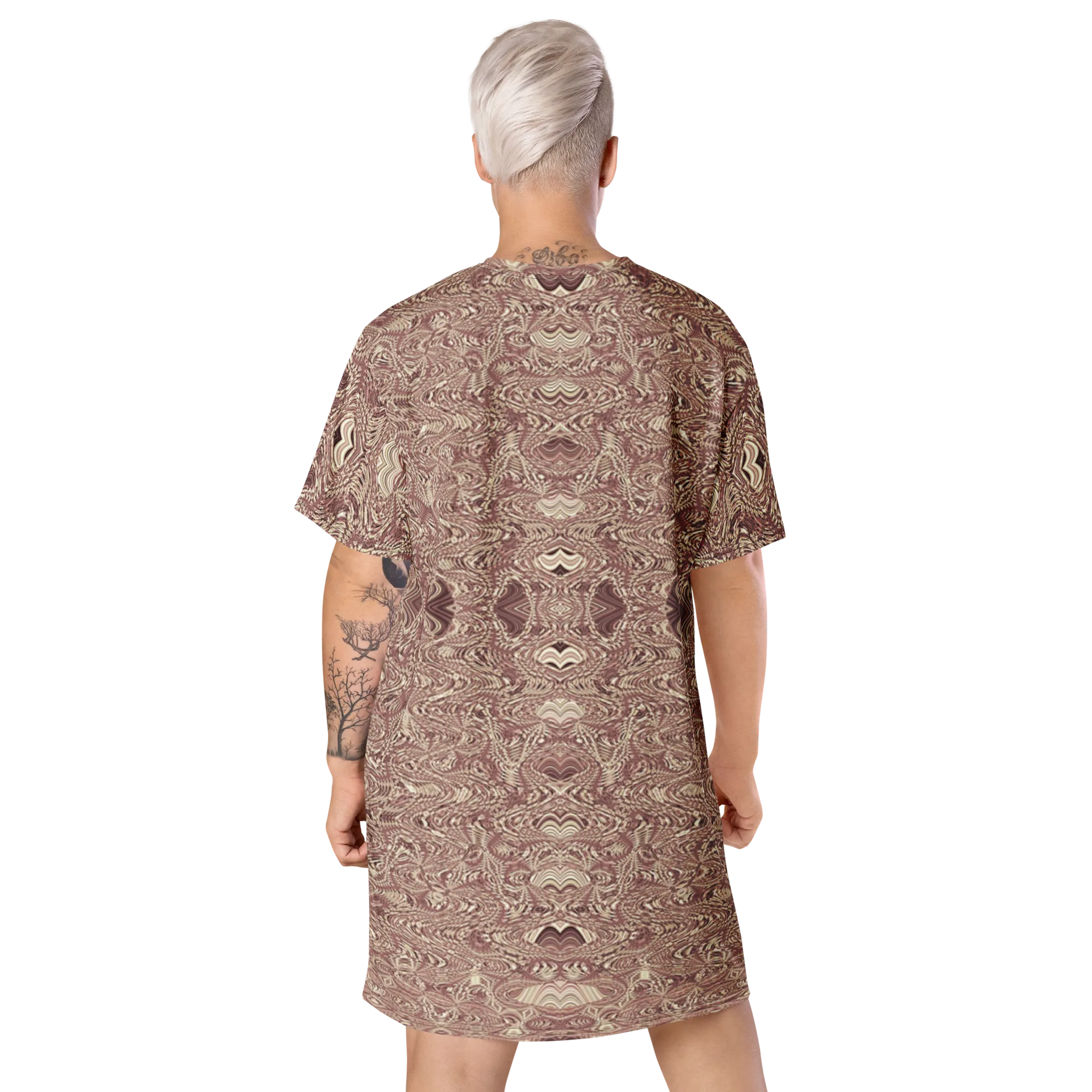 Recursia Alchemical Vision T-Shirt Dress In Pink