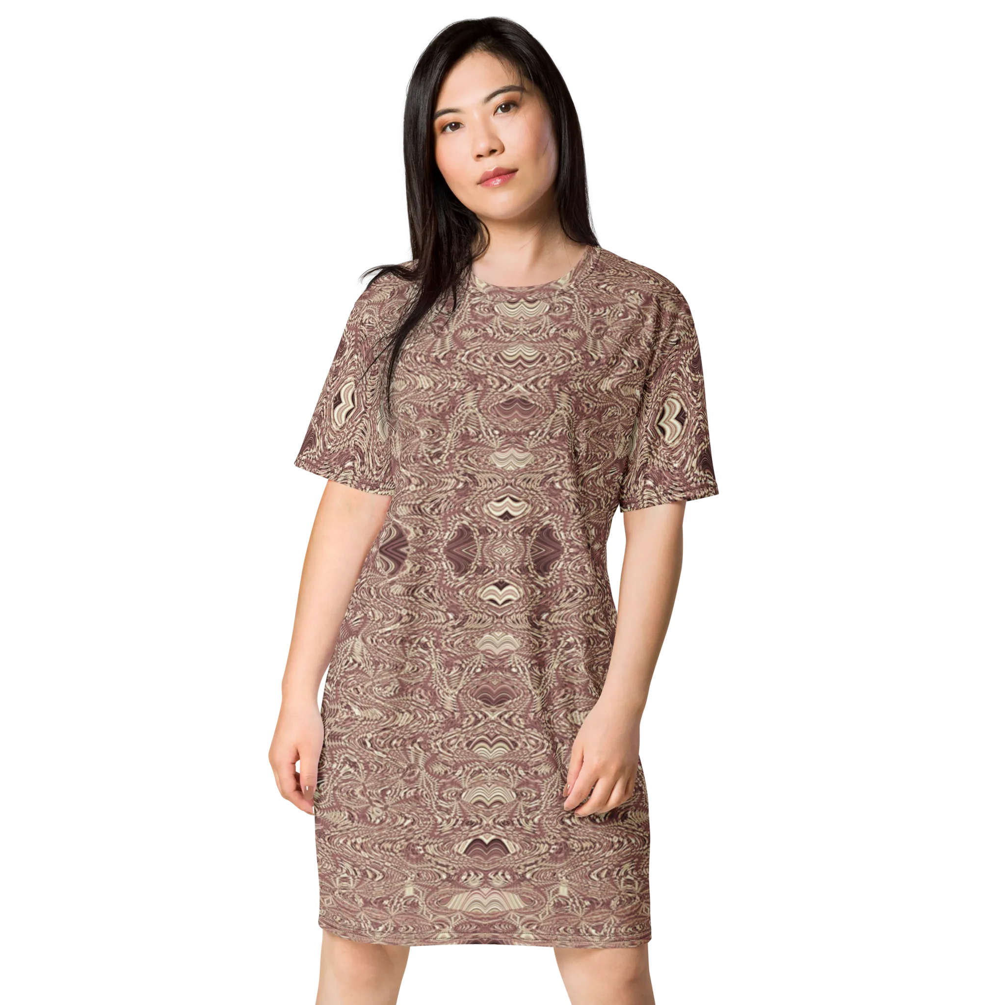Recursia Alchemical Vision T-Shirt Dress In Pink