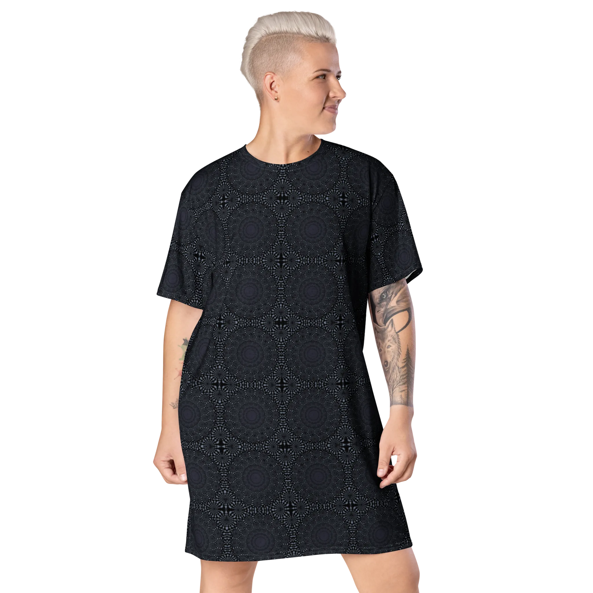 Recursia Desert Dream T-Shirt Dress In Blue