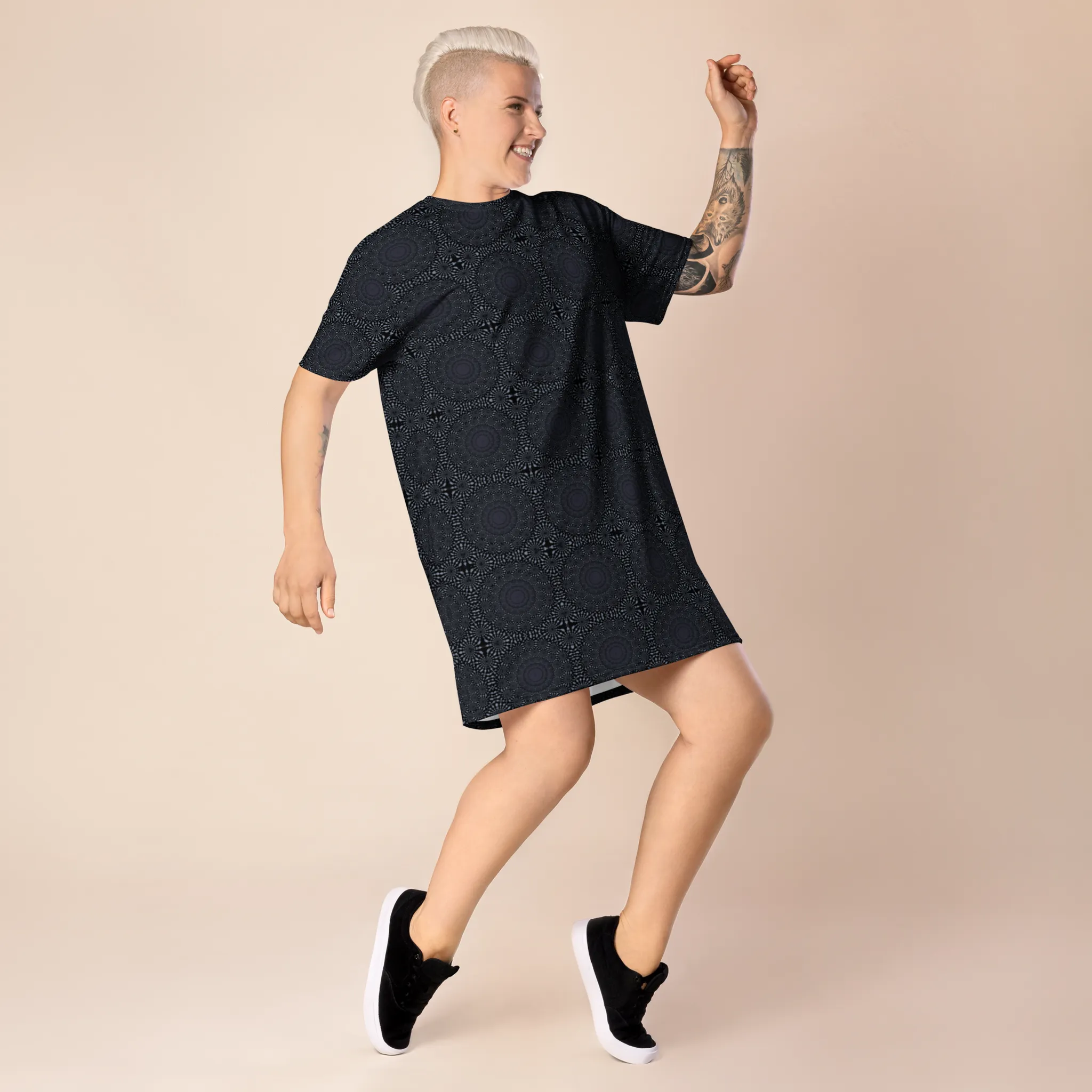 Recursia Desert Dream T-Shirt Dress In Blue