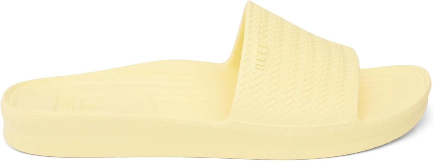 Reef Women's Water Scout Slide Sandal, Pale Banana, 6