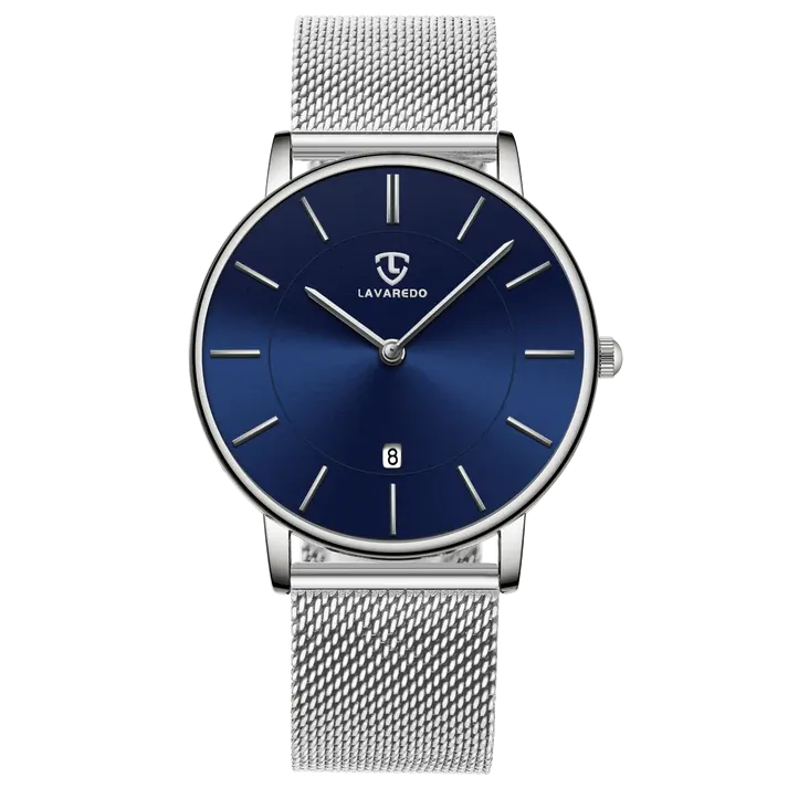 Refined Minimalist Men's Leather Wrist Watch