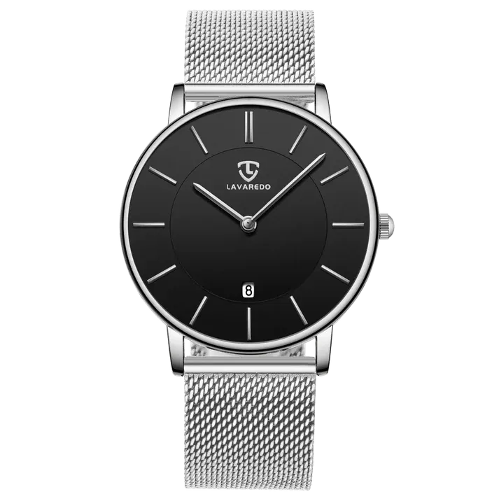 Refined Minimalist Men's Leather Wrist Watch