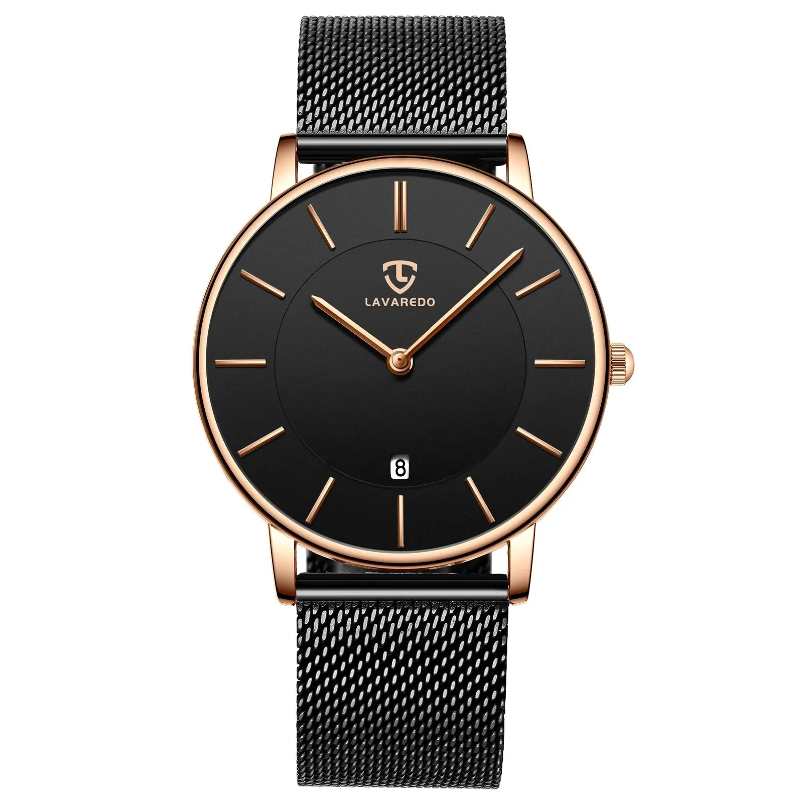 Refined Minimalist Men's Leather Wrist Watch