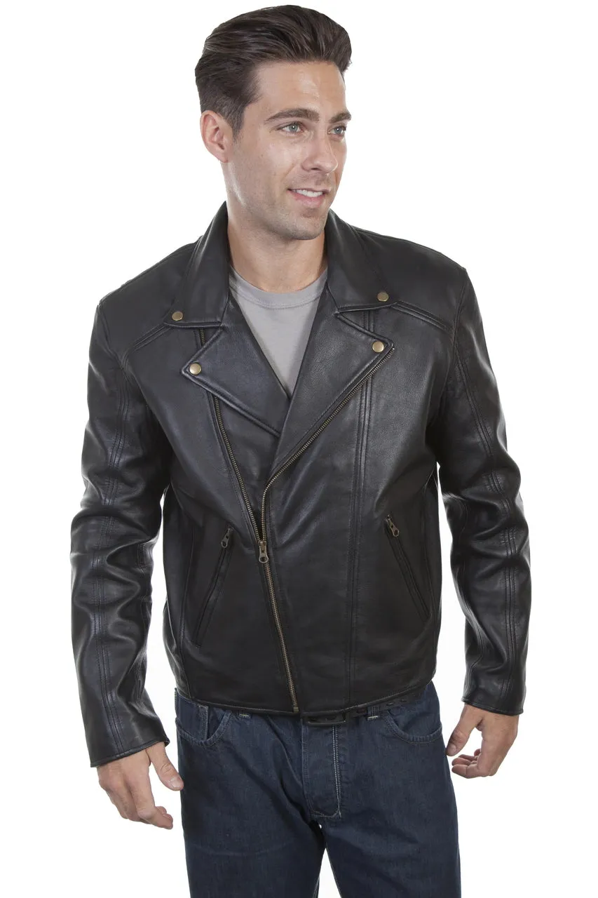 Scully Black Leather Conceal Carry Motorcycle Jacket 3XL