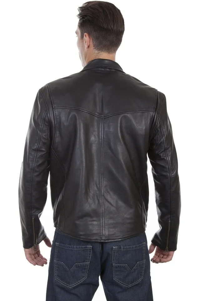Scully Black Leather Conceal Carry Motorcycle Jacket 3XL
