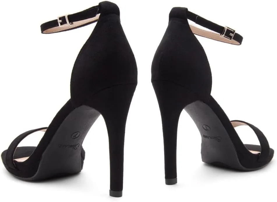Shoe Land Women??s High Heels ?C Open Toe Stiletto Heels with Adjustable Ankle Strap | Dressy Sexy Strappy Heeled Sandals for Wedding, Prom, Party & Evening Wear