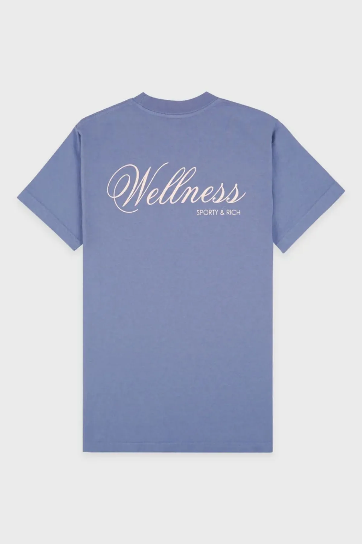 Sporty & Rich Carlyle T-Shirt - Colony Blue/ Cream