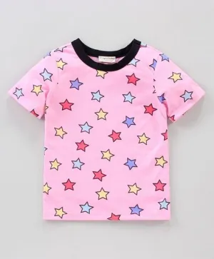 Stars Printed Tshirt - Pink