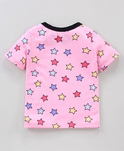Stars Printed Tshirt - Pink