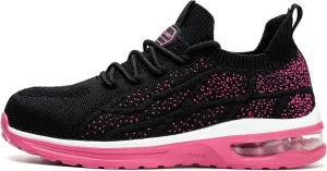 Steel Toe Shoes for Women Breathable Work Safety Sneakers Lightweight Comfortable Tennis Shoe Composite Toe Indestructible Shoes