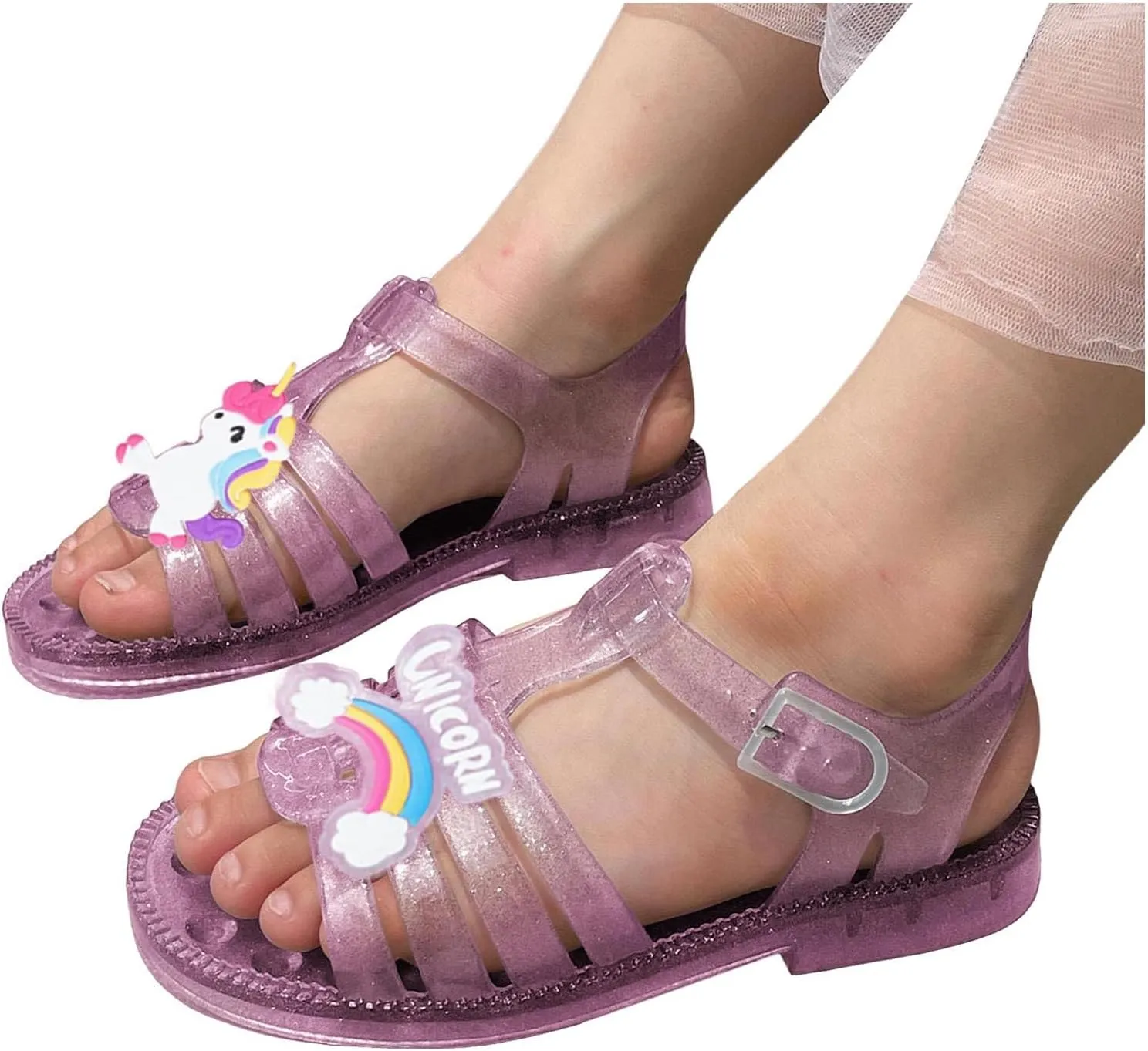 Summer Girls Sandals Jelly Cloth Flower Fashion Children Open Toe Beach Shoes Cute Sandals for Girls for Girl