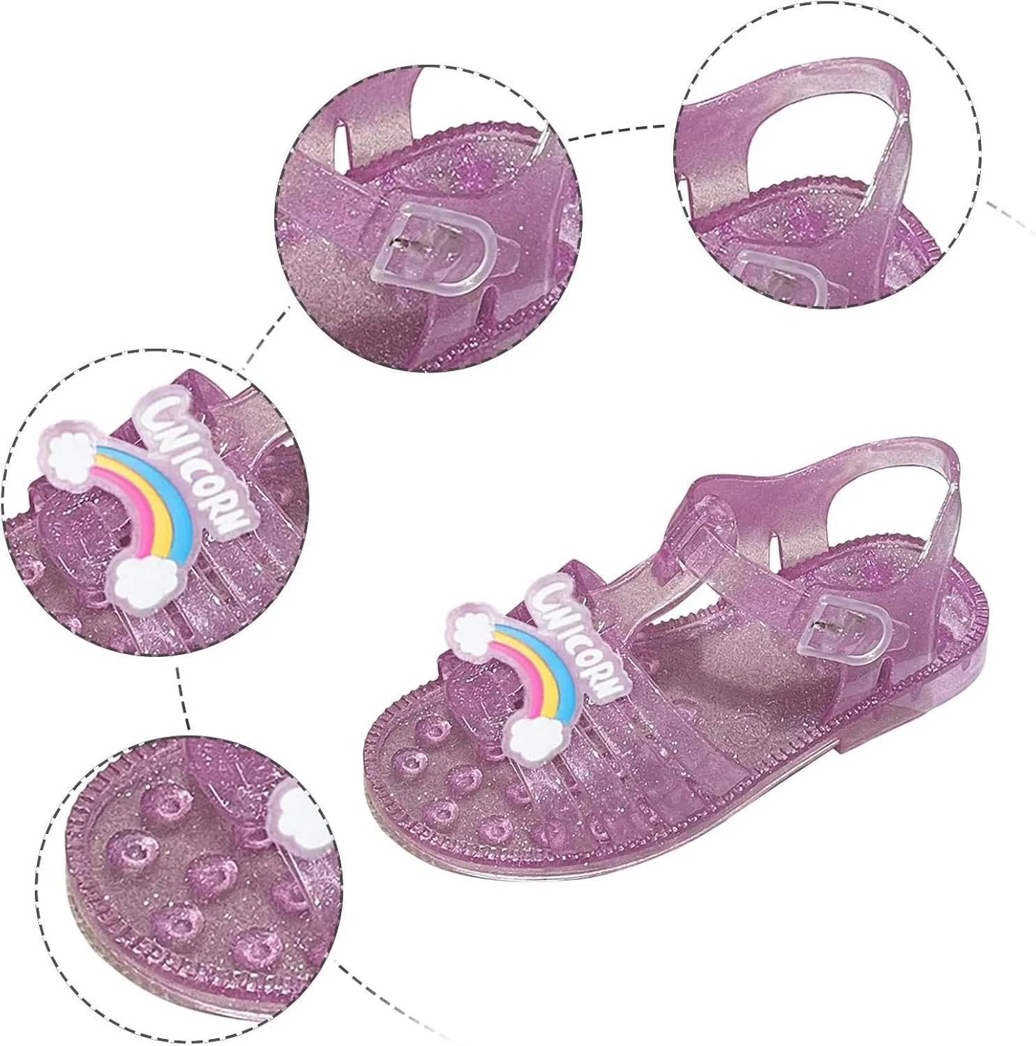 Summer Girls Sandals Jelly Cloth Flower Fashion Children Open Toe Beach Shoes Cute Sandals for Girls for Girl