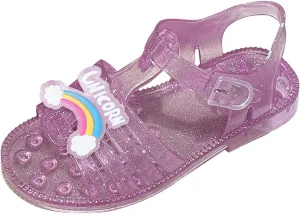 Summer Girls Sandals Jelly Cloth Flower Fashion Children Open Toe Beach Shoes Cute Sandals for Girls for Girl