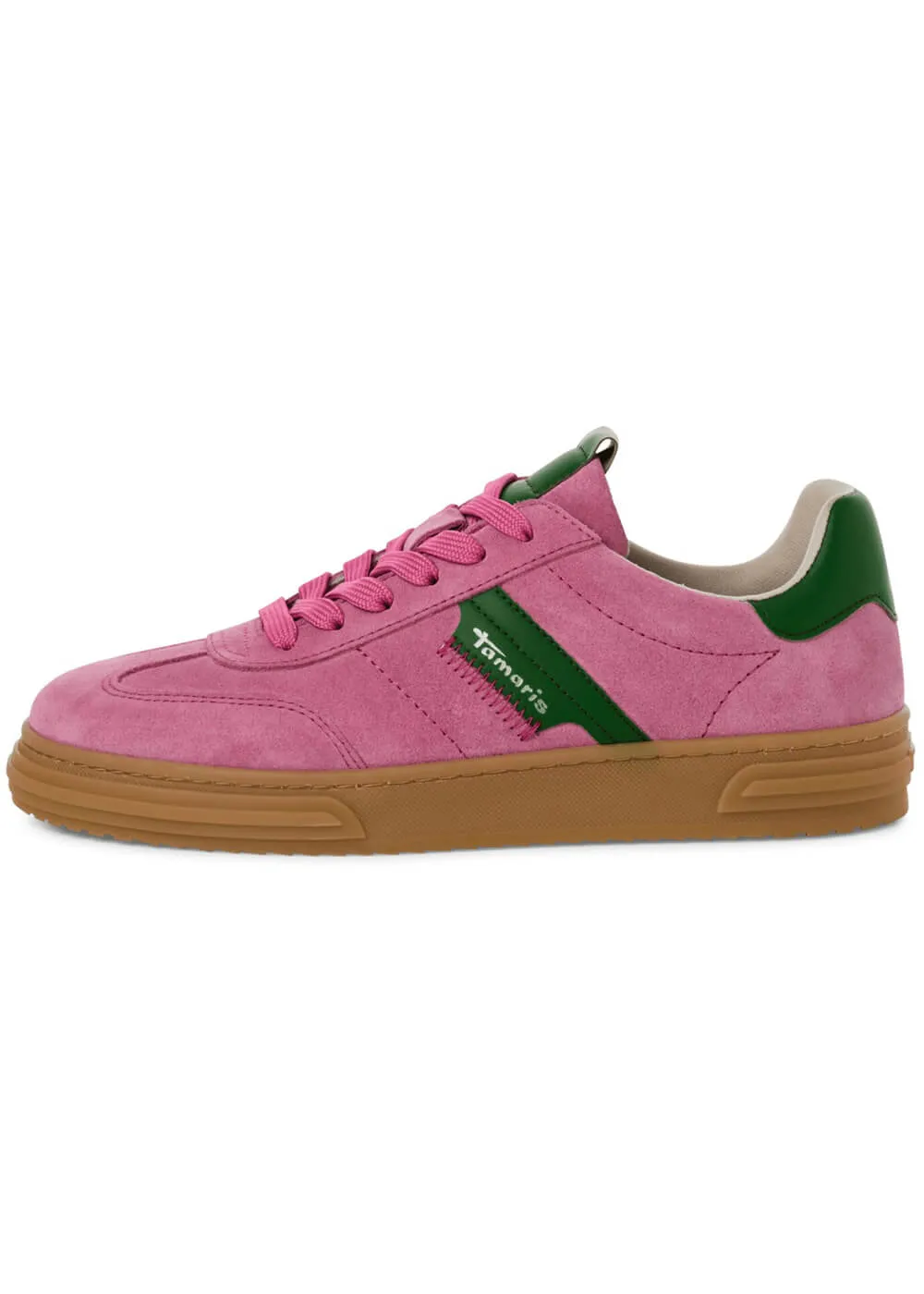Tamaris Brenna Leather 70's Sneakers Pink