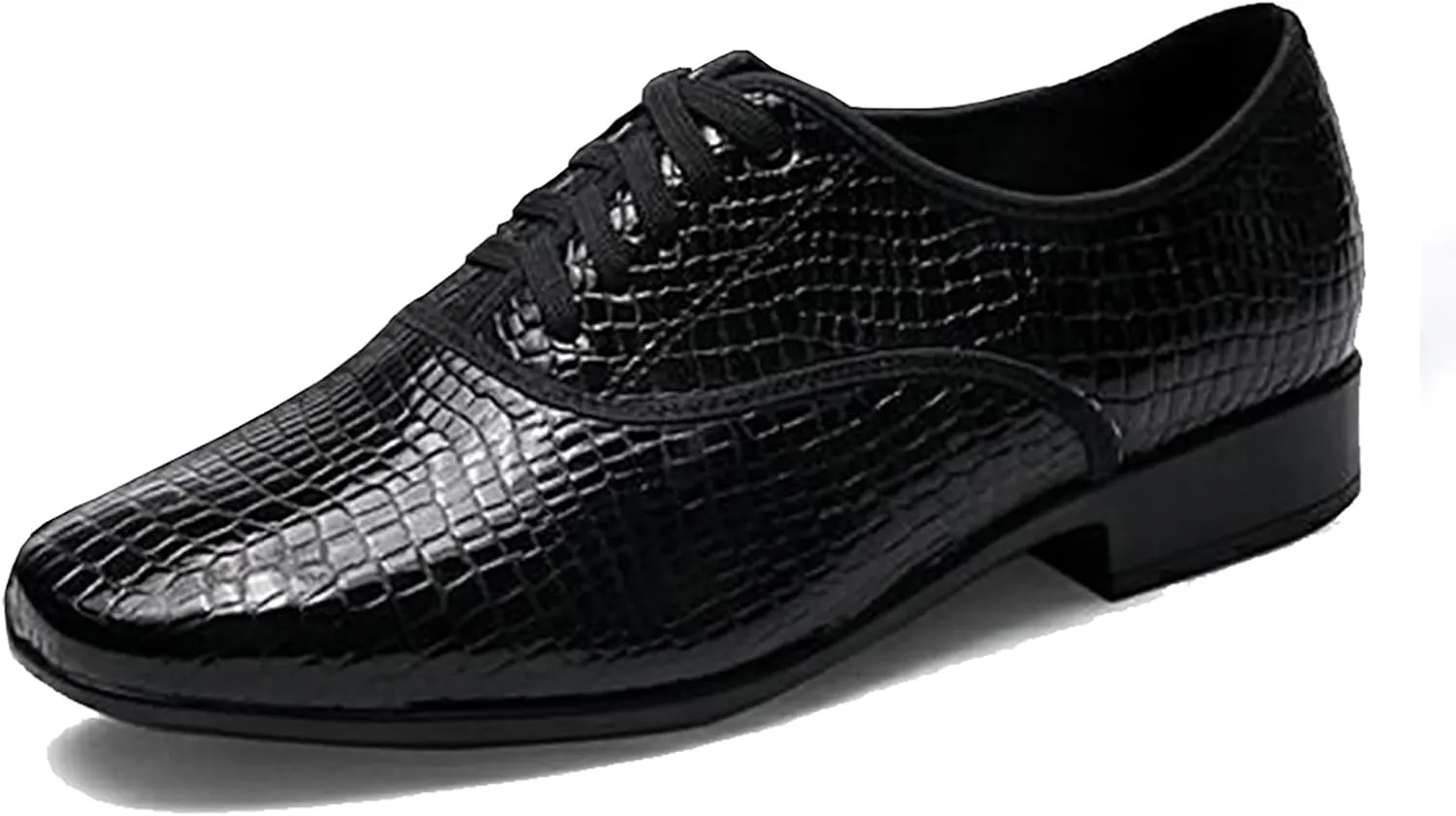 TINRYMX Men Latin Dance Shoes Lace-up Standard Ballroom Modern Tango Salsa Practice Social Dance Shoes,Model-LHD401
