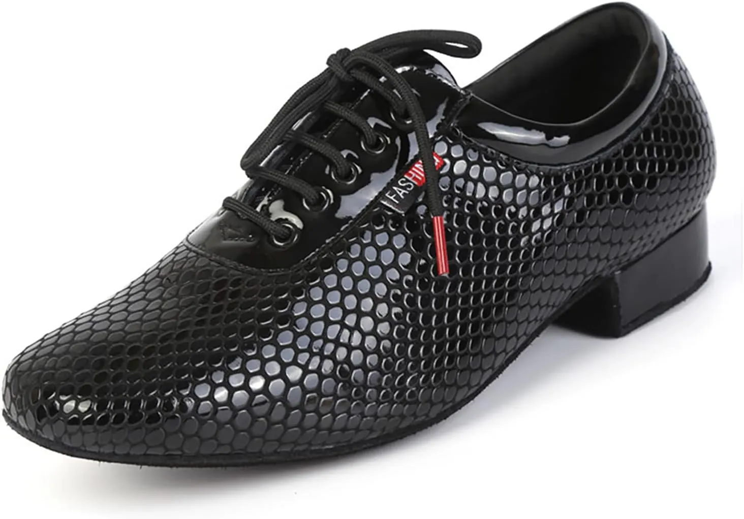 TINRYMX Men Latin Dance Shoes Lace-up Standard Ballroom Modern Tango Salsa Practice Social Dance Shoes,Model-LHD401