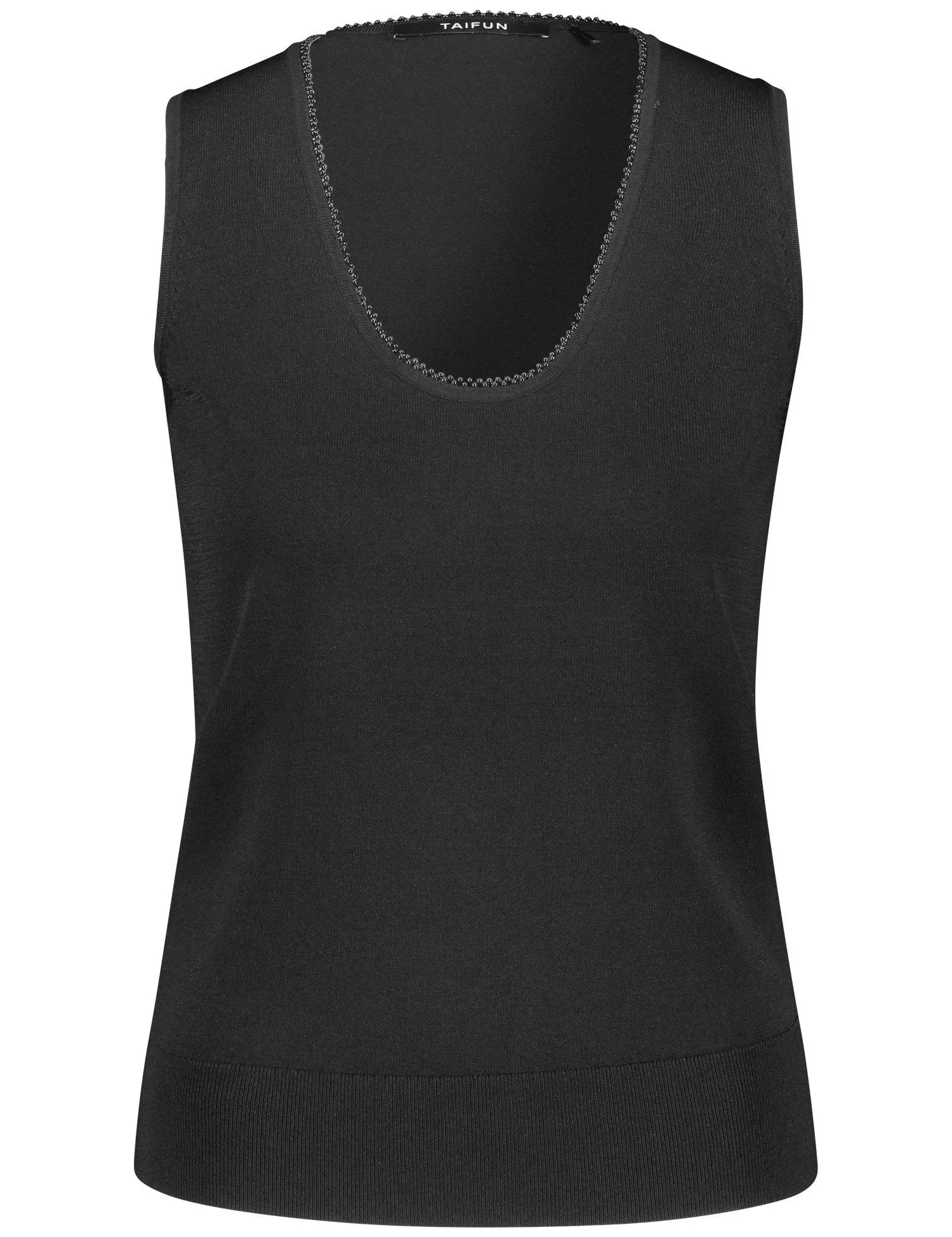 Top with Sequin Trim