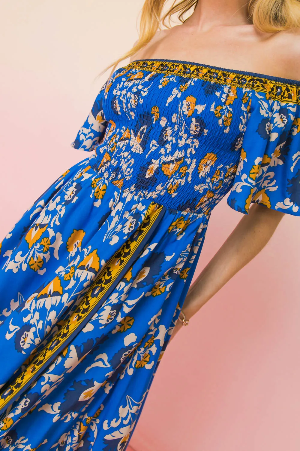 TRAVEL THE TROPICS WOVEN HI-LO DRESS