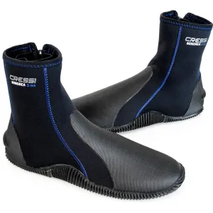 Used Cressi Minorca Tall 3mm Dive Boots Black / Blue - 10