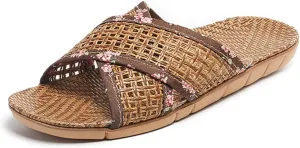 Vine Grass Woven Slippers In Summer, Linen Slippers For Indoor Living, Anti Slip Grass Mat Bamboo Sandals Women Men