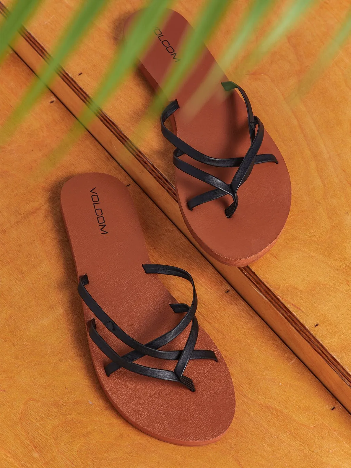 Volcom "New School II" Women's Sandals - Black