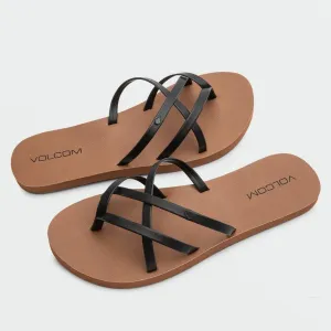 Volcom "New School II" Women's Sandals - Black