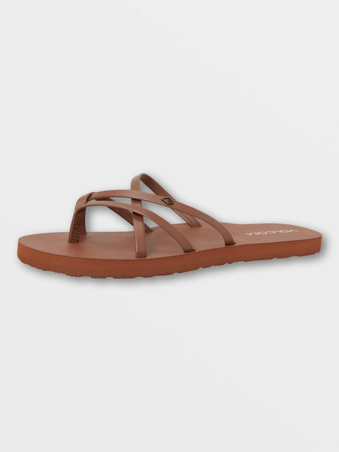 Volcom "New School II" Women's Sandals - Cognac