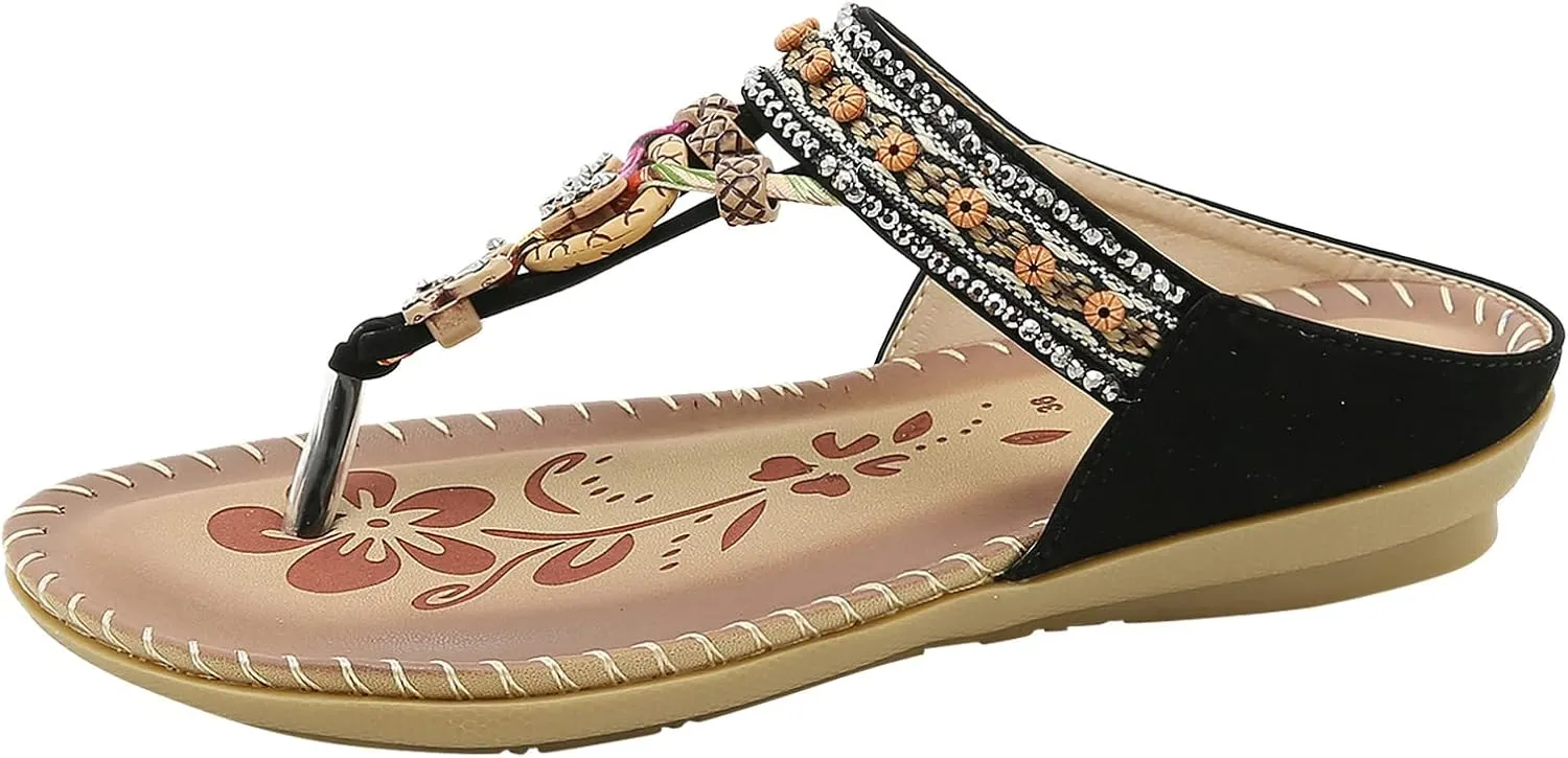 Wedges Sandals For Women Ladies Sandals Toe T Strap Bohemia Sandals Beach Shoes Womens Sandals Orthopedic Sandals
