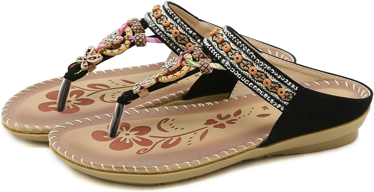 Wedges Sandals For Women Ladies Sandals Toe T Strap Bohemia Sandals Beach Shoes Womens Sandals Orthopedic Sandals