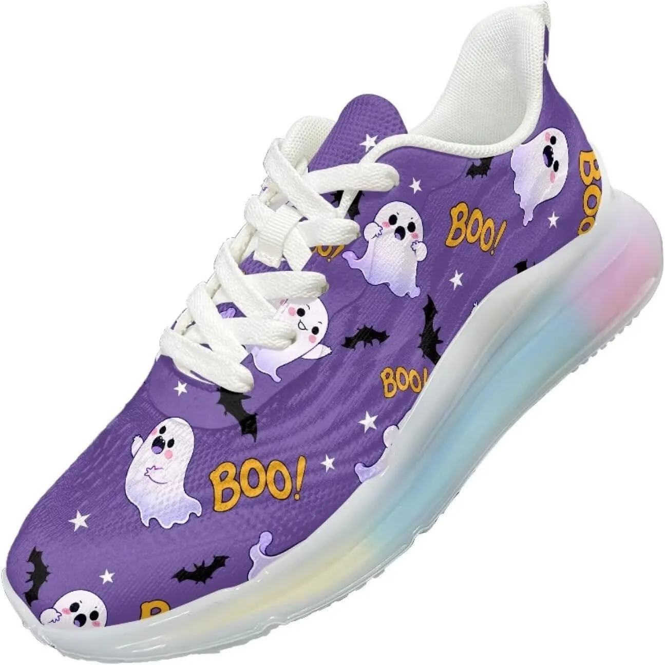 Women Halloween Sports Sneaker Air Cushion Running Tennis Shoes Non Slip Breathable Outdoor Workout Footwear US6-11