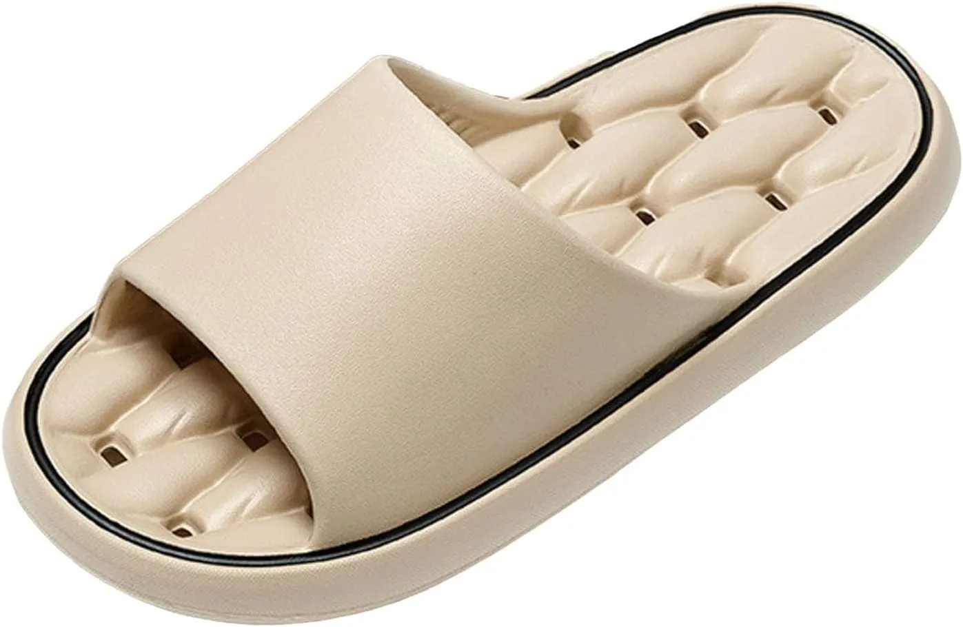 Women's Fashionable and Simple Soft Soled Thick Soled Home Comfortable and Casual Wool Slippers for Women Memory Foam
