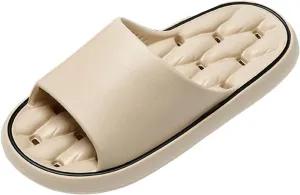 Women's Fashionable and Simple Soft Soled Thick Soled Home Comfortable and Casual Wool Slippers for Women Memory Foam