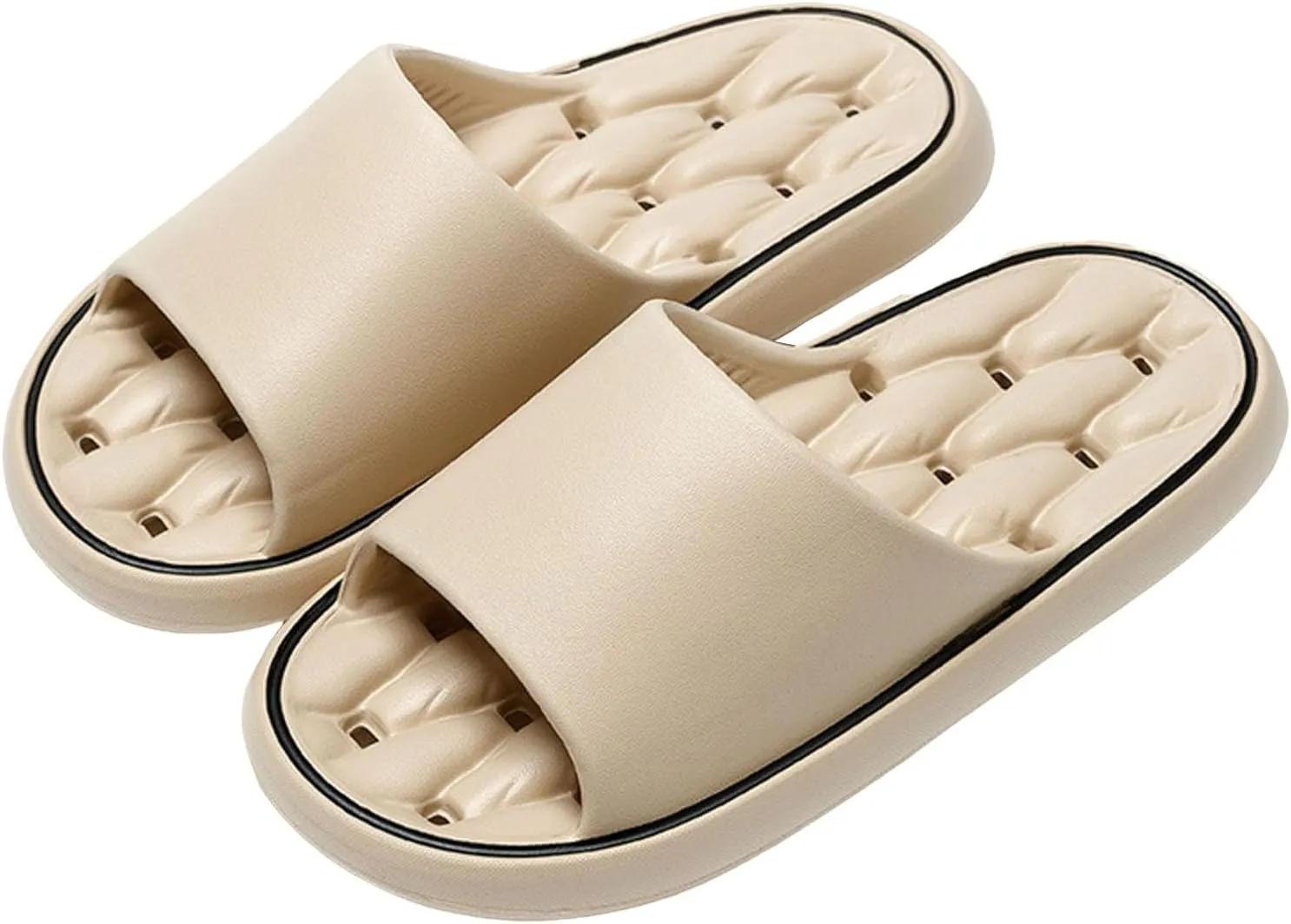 Women's Fashionable and Simple Soft Soled Thick Soled Home Comfortable and Casual Wool Slippers for Women Memory Foam