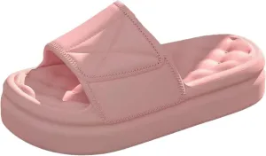 Women's Fashionable and Simple Soft Soled Thick Soled Home Comfortable and Casual Wool Slippers for Women Memory Foam