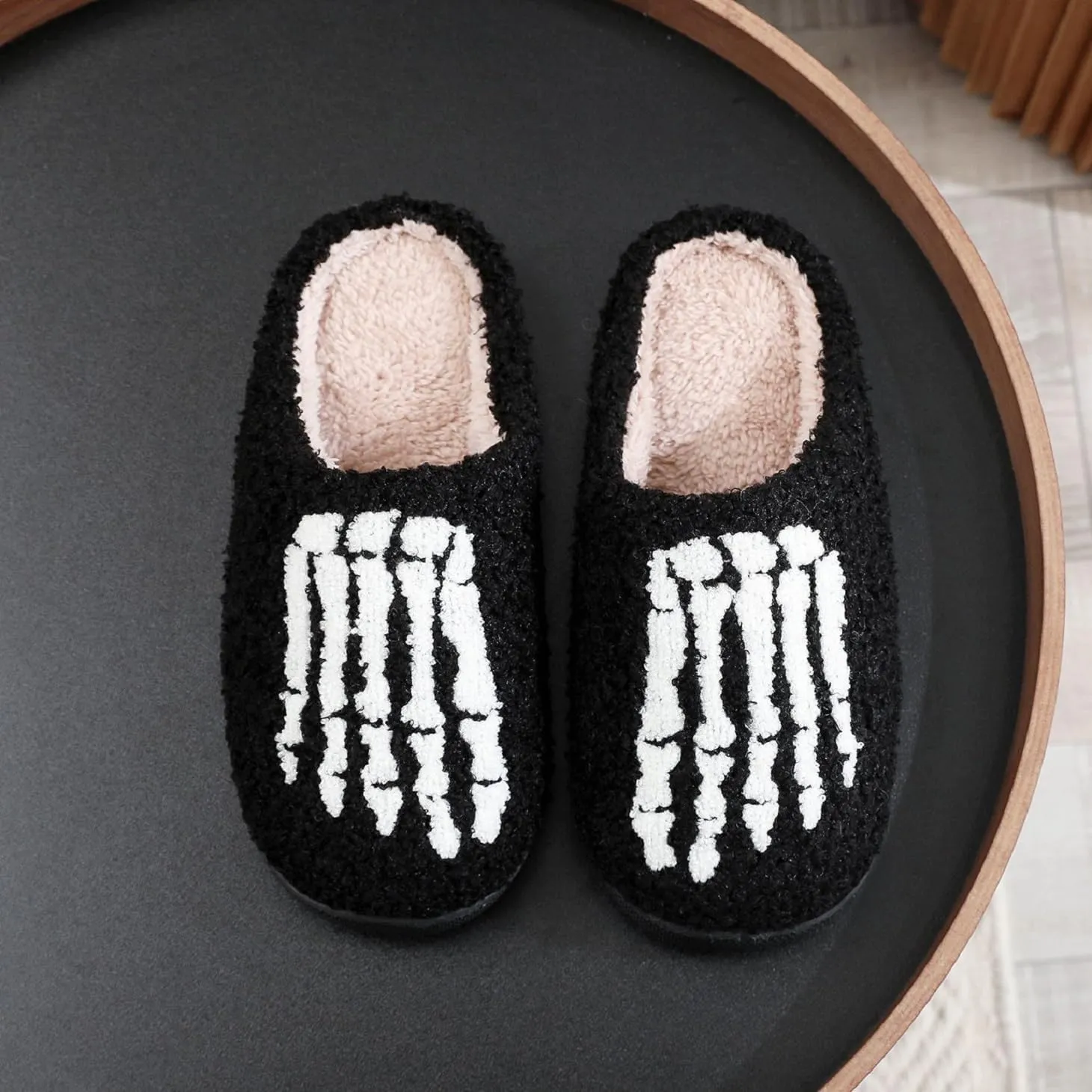 Women's Men's Bolt Happy Leopard Print Slippers Memory Foam Soft Plush Slippers Warm Non-Slip Home Shoes