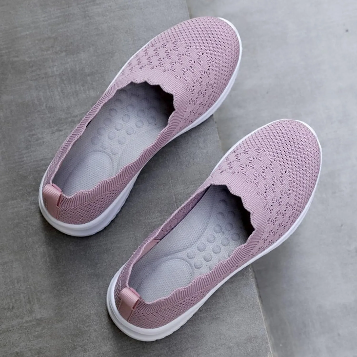Womens Orthopedic Sneakers Lightweight Comfortable Arch Support Sneaker Breathable Mesh Memory Foam Shoes