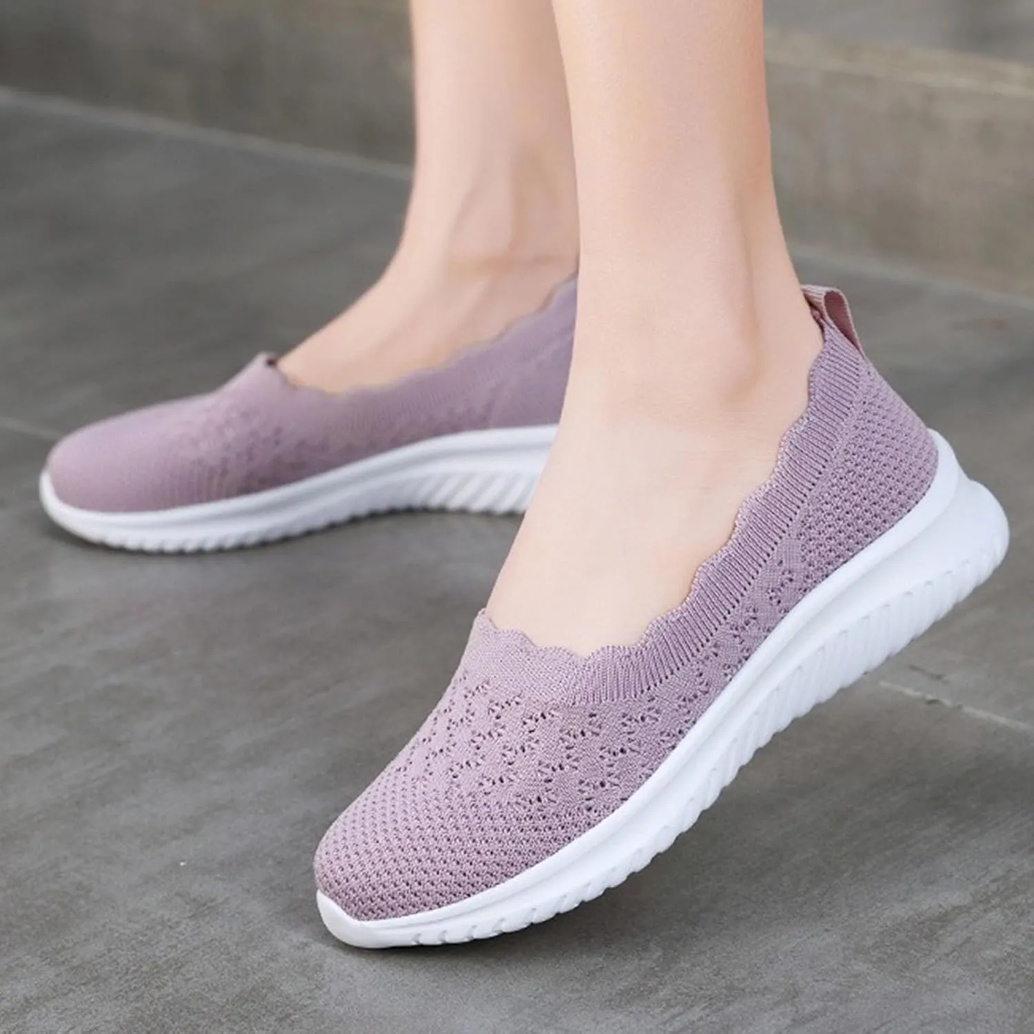 Womens Orthopedic Sneakers Lightweight Comfortable Arch Support Sneaker Breathable Mesh Memory Foam Shoes