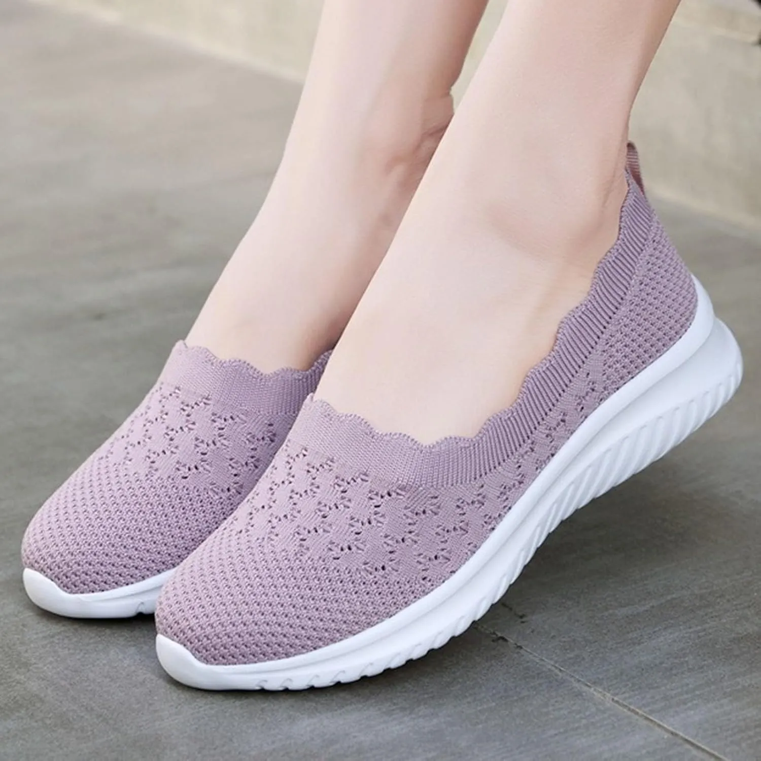 Womens Orthopedic Sneakers Lightweight Comfortable Arch Support Sneaker Breathable Mesh Memory Foam Shoes