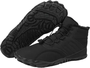 ZWRXW Winter Barefoot Shoes Women Men Hike Shoes Footwear Slip On Warm Zero Drop Snow Boot Minimalist Waterproof Shoe Wide Toe Barefoot Hiking Shoe Wide Toe Box Ankle Boots